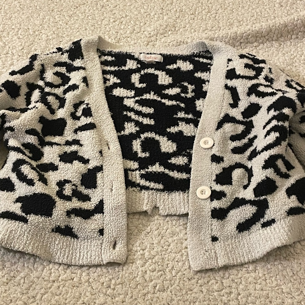 Colsie Black and White Patterned Jacket